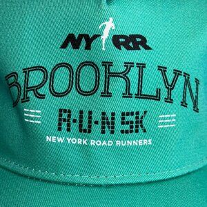 NYRR Brooklyn 5K Trucker Cap Running Hat Adjustable Mesh Back Green Unisex NEW